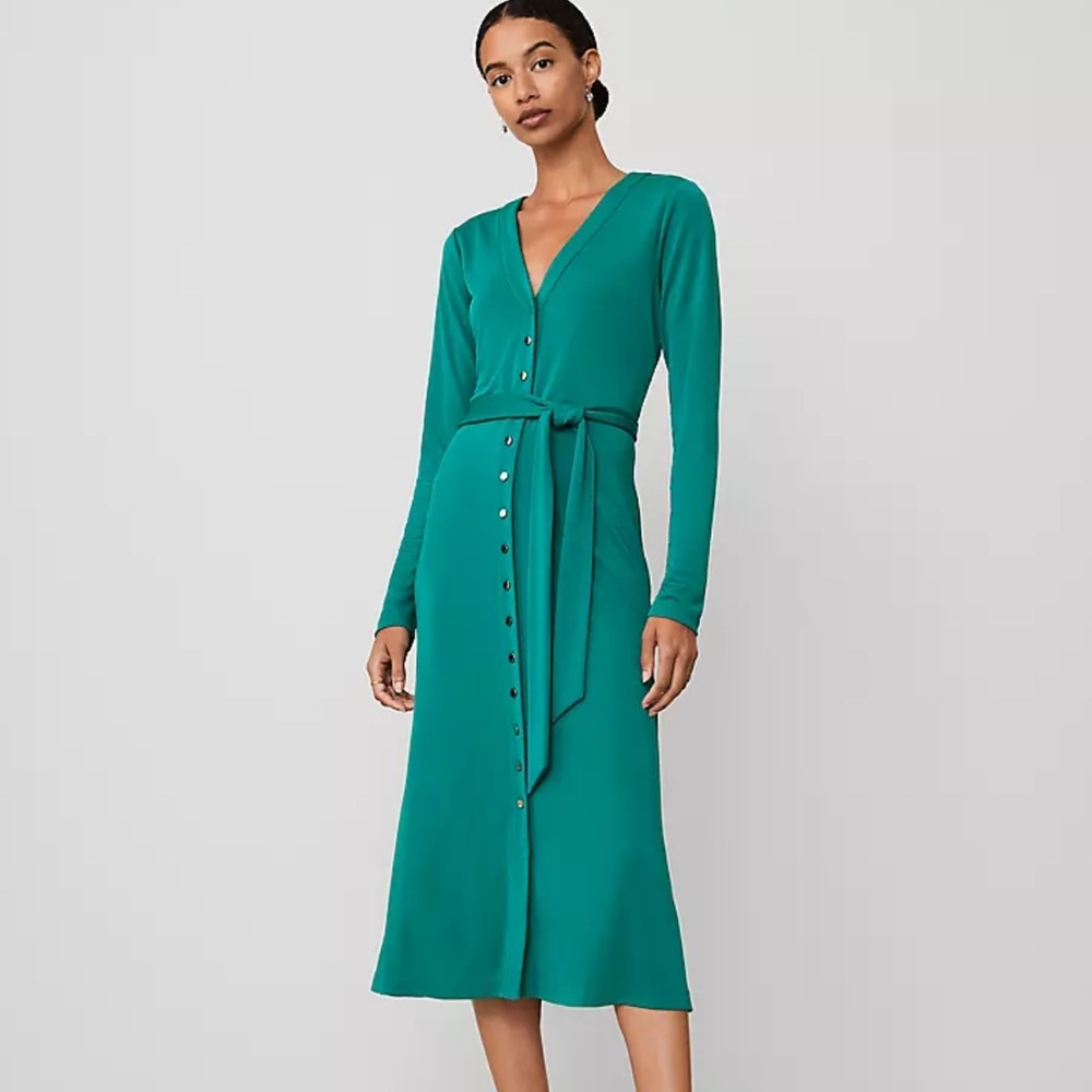 Elegant Sleek Teal  Dress